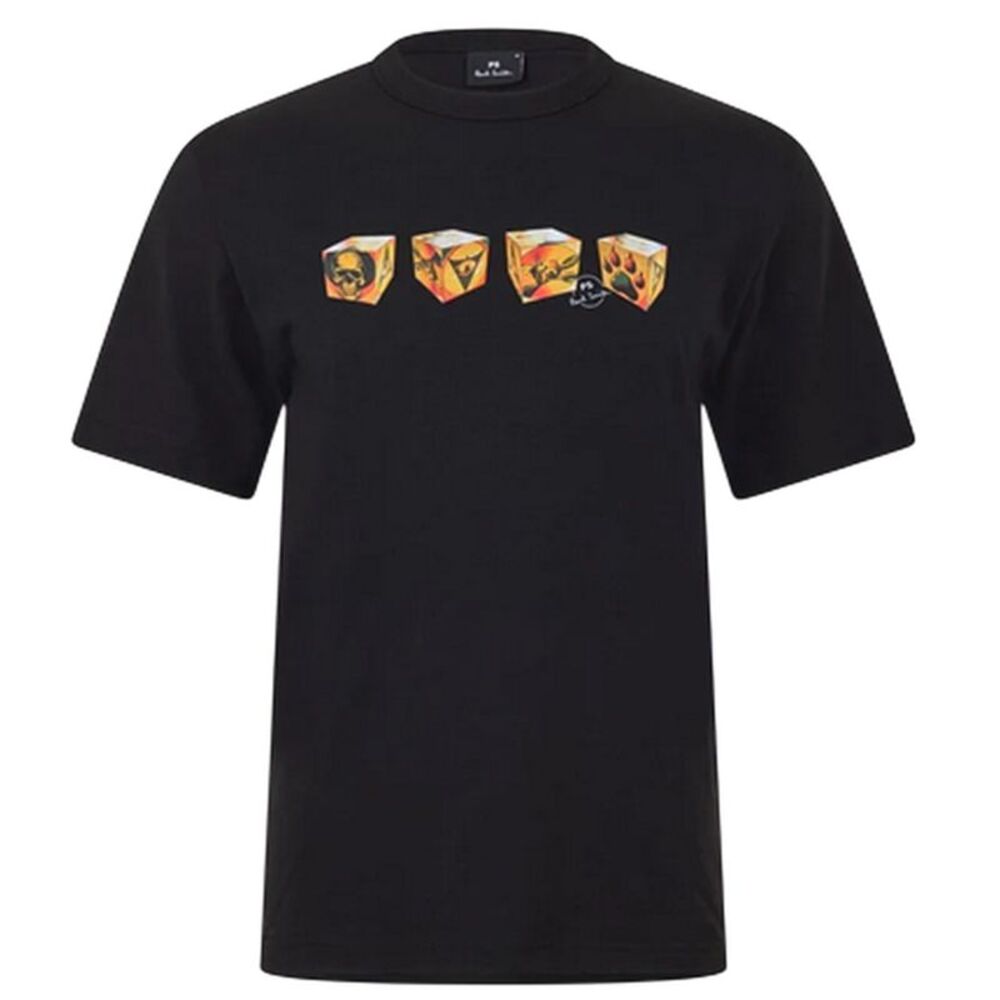 Paul Smith Mens Cube(s) Crew Neck / Black